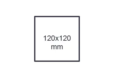 Cuadrado - 120x120 mm